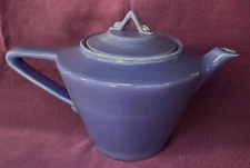 Vintage Homer Laughlin HARLEQUIN BLUE TEA POT