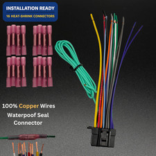 POWER WIRE HARNESS FOR SONY XAV-AX8000 XAVAX8000 Kit With Connectors