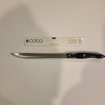 Cutco  1723 1990 9'' Carver Knife Double D edge Classic Brown Handle USA Str Edge