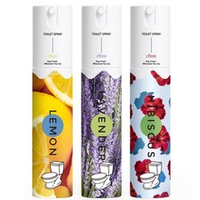 Travel Size Toilet Spray, Bathroom Odor Eliminator, 3 Pack, 1 fl oz Each, Up ...