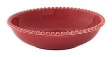 Suppenteller, Schale TIFFANY BURGUNDY rot rund D. 20cm Porzellan Easy Life