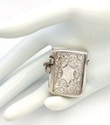 Antique Sterling Silver Vesta Case Match Birmingham 1902 Henry Williamson