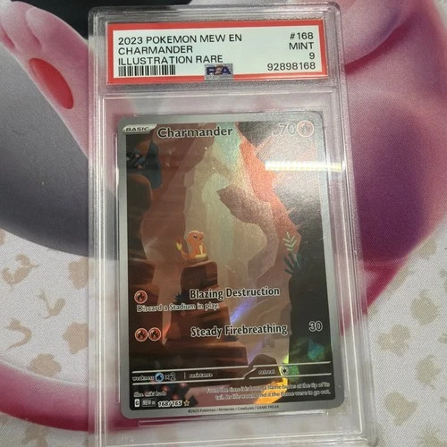Charmander #168 - Pokemon Scarlet & Violet 151 Illustration Rare - PSA 9