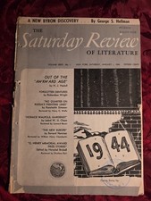 Saturday Review January 1 1944 RICHARDSON WRIGHT H J HASKELL