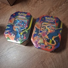 Pokemon Mega Charizard X Y EX Tins Sealed SET OF 2