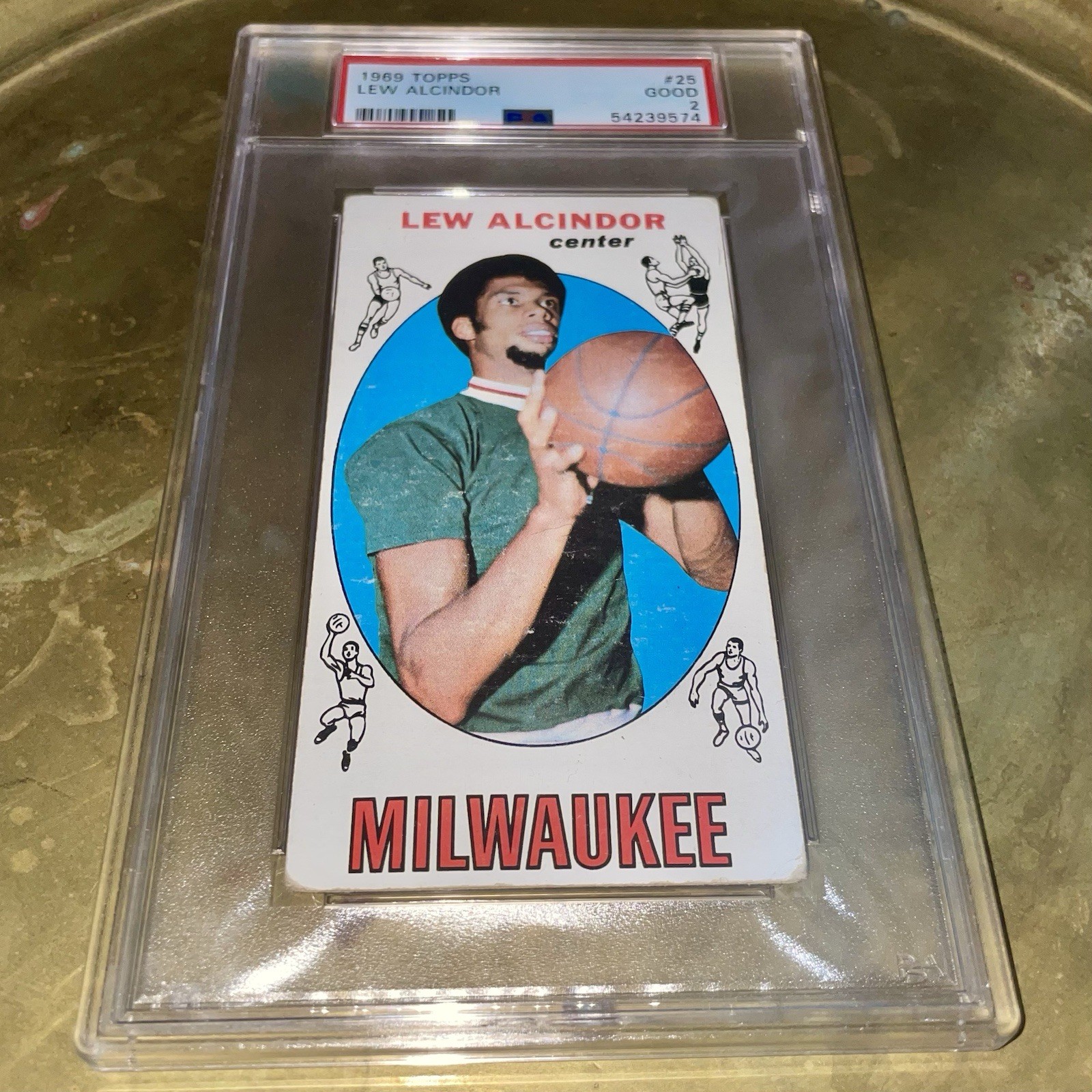 1969 Topps Lew Alcindor #25 Psa 2 Kareem Abdul Jabbar Rc 