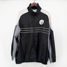 Vtg 90s Sports Illustrated Pittsburgh Steelers XL Mens Windbreaker Jacket Track