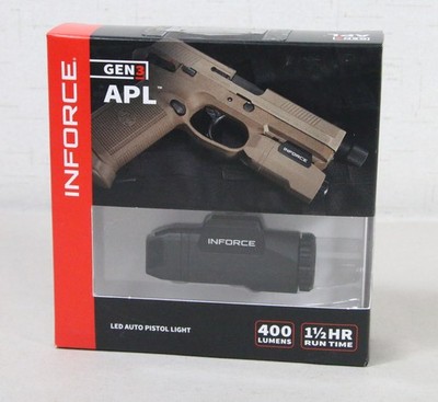 INFORCE APL Gen3 1913 Universal LED Weapon Light 400 Lumens Black