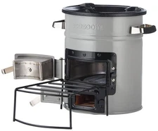 Rocket Stove – Heavy Duty Dual Fuel (Wood & ) Portable Camping & Stove, Insul...