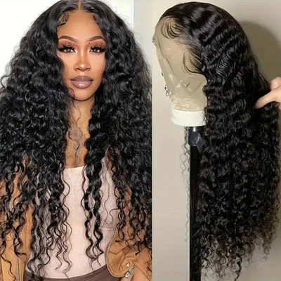 Deep Curly Human Hair Wig 13x4 HD Lace Front 250% Glueless Pre Cut