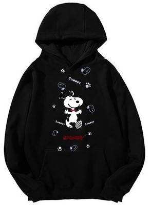 Snoopy Playful Paws Hoodie - Classic Peanuts Character Design Unisex Hoodie