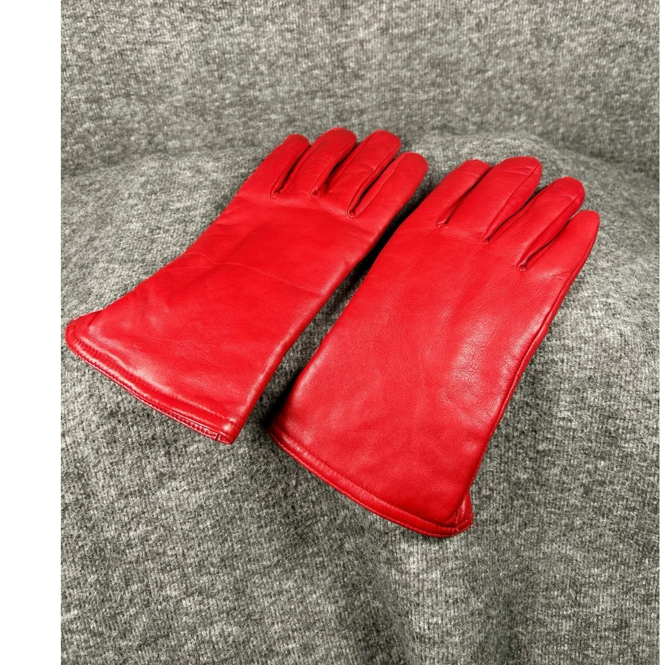 Ladies Genuine Leather Thinsulate 40 Gram Insulated Gloves Red Size L/XL - NEW