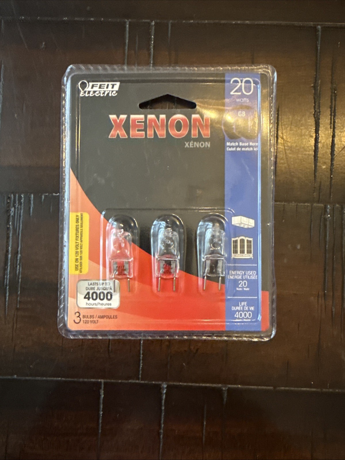 Bpxn20/g8/3 Xenon 20 Watt 120 Volt G8 Base By Feit Electric