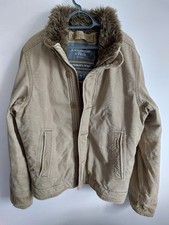 ABERCROMBIE & FITCH ADIRONDACK JACKE KHAKI GR. L SEHR GUTER GEBRAUCHTER ZUSTAND