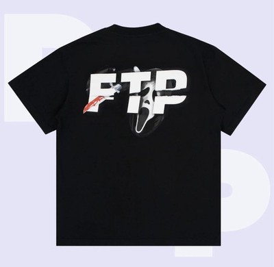 XL FTP Ghost Face Logo Tee Black | eBay
