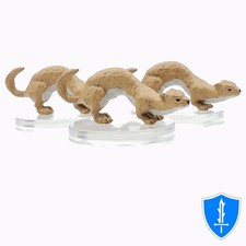Giant Weasel x3 - Ghost Light 12 D D Icons of the Realms Miniature