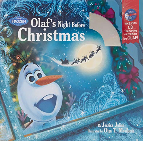 Olaf's Night Before Christmas Book & Cd (Disney Frozen) - Julius, Jessica
