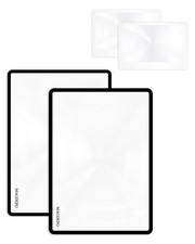 MAGDEPO Page Magnifying Sheet 3X Lightweight Flat Optical Plastic Fresnel Len...