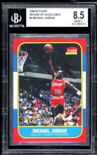 Michael Jordan Card 1996-97 Fleer Decade Of Excellence #4 BGS 8.5