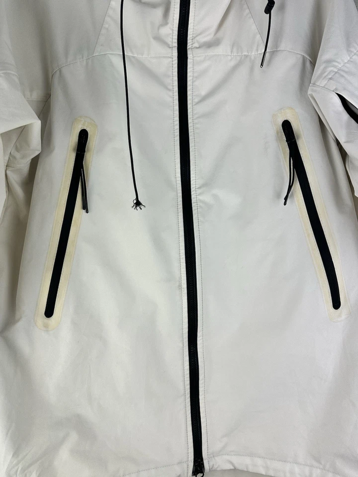 C.P. Company Jacket Mens Size 50 White Hood Pro-Tek Superflex Outer Layer - Image 2 of 4