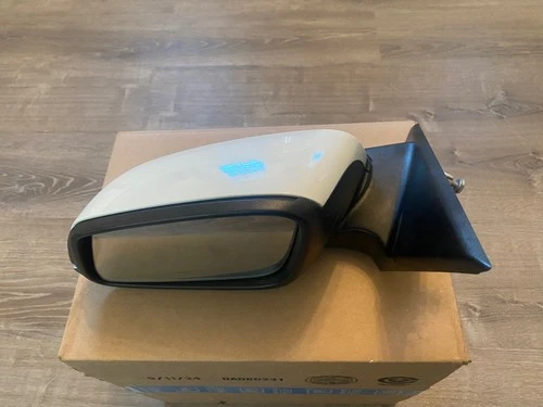 Left Driver Side White Door Mirror Power Fits 2013-2018 BMW 320i OEM 