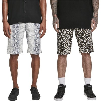 Urban Classics AOP Stretch Shorts Snake Leo Allover Animal Size 30-38