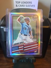 2026 Panini Stars & Stripes Prizm USA Baseball #150 Junior Lopez Silver Prizm