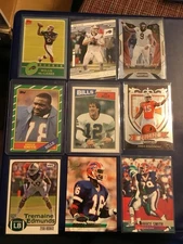 BUFFALO BILLS Big Huge Football Card Lot 500 THOMAS,KELLY,SMITH,REED Look !