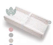 Organic Cotton Contoured Baby Changing Pad w/Waterproof Foam Mattress,