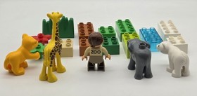 Lego DUPLO Baby Zoo #4962 Retired-Polar bear/Giraffe- 18pcs COMPLETE Set- NO BOX