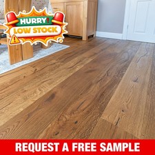 🗽 Sample* NYC 20/6mm Medium Oak Distressed Engineered Wood Flooring - £64.99SQM