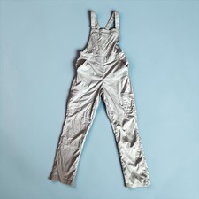DULUTH TRADING CO Gardening Overalls Bib Ripstop Cargo Workwear 6 Short Gray