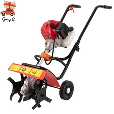 Commercial 52cc Heavy Duty Tiller Gas Powered Tiller Soil Cultivator 2 Stroke