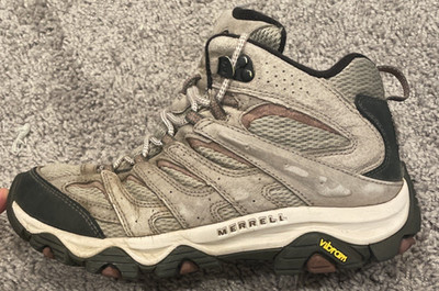 Merrell Hiking Boots Moab 3 Mid Waterproof Vibram Granite J036596 Women s 9.5