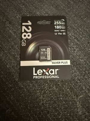 BRAND NEW Lexar Professional Silver Plus 128GB SDXC UHS-I