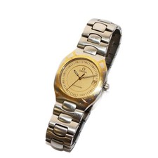 OMEGA Seamaster Polaris Date Watch Quartz Calendar Silver Color /KH Men's