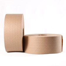 Water Activated Kraft Paper Gummed Tape, 2.75" x 450', Industrial Grade 20 Rolls