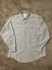 *USA* Brooks Brothers Makers & Merchants 16.5-33 OCBD Blue Oxford Cloth Shirt