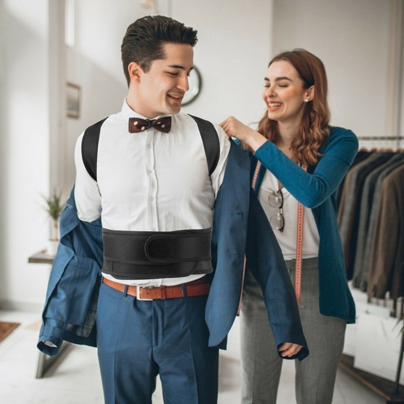 Waist Support Belt Lumbar Back Brace Heavy Work Pain Relief For Men Women Corset