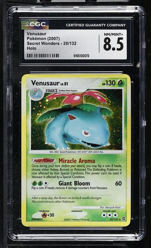Venusaur graded CGC 8.5 for sale on eBay