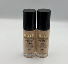 2 PACK Milani Conceal  Perfect 2-in-1 Foundation  Concealer 0A2 Cream
