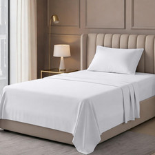 Hotel Twin Size Sheet Set   3 Piece Luxury Bedding Sheets, Deep Pocket Soft  Br