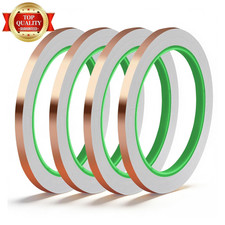 4 Pack Copper Tape, 1/4Inch X 196.8FT Double-Sided Conductive Copper Foil Tape,