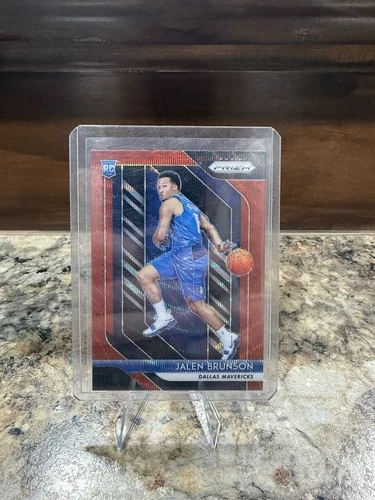 2018 Panini Prizm Basketball Jalen Brunson Ruby Wave Rookie #250