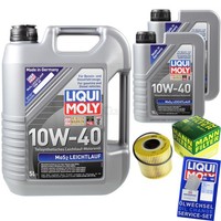 Mann Inspektionspaket 7L Liqui Moly 10W-40 FüR Opel Movano Kasten 2.5 Dti