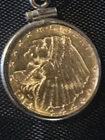 New Listing1914 $2.50 Gold Indian Head coin Necklace 14kgold