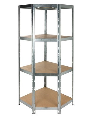 PARKSIDE Eckregal Schwerlastregal Werkstattregal Kellerregal Ecke 180x70x40 cm