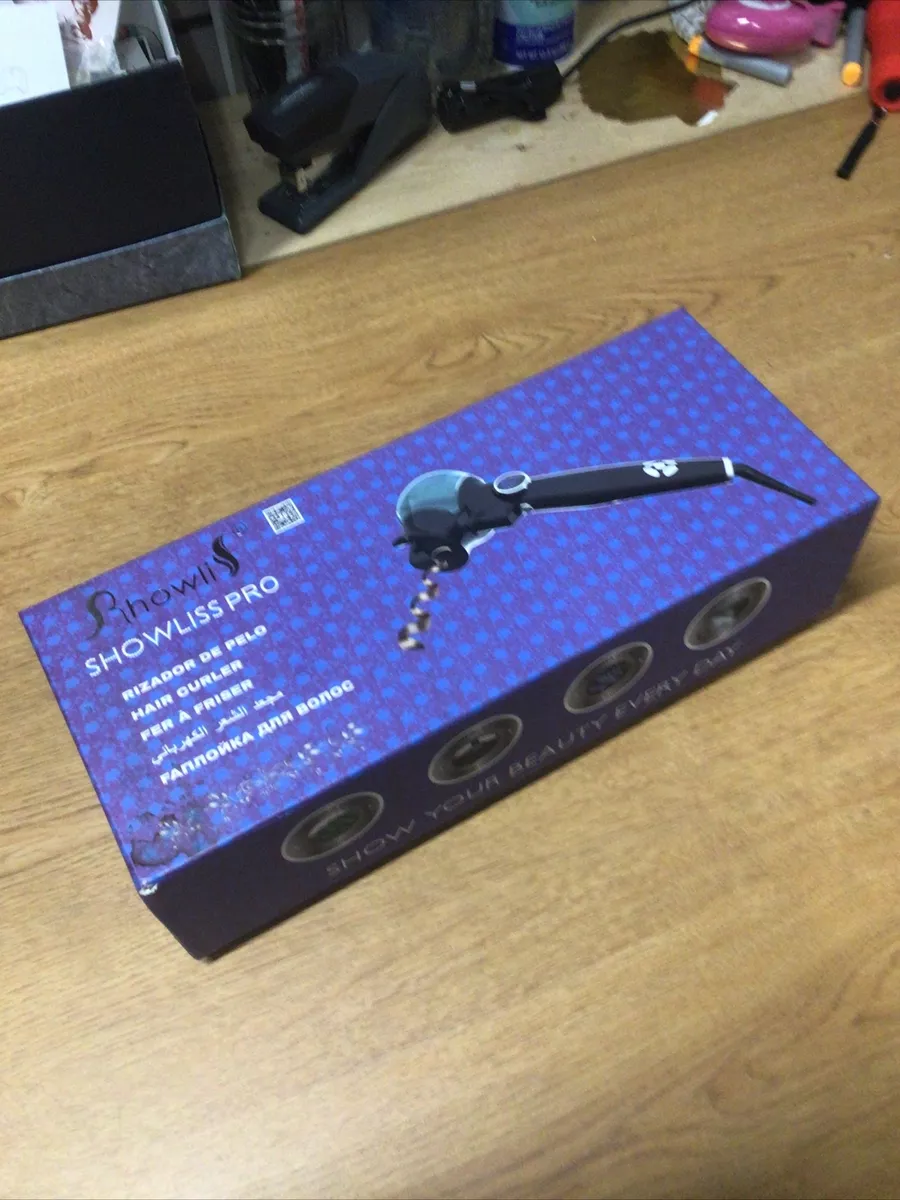 Rhowli Showliss Pro LCD Ceramic Hair Curler Black eBay