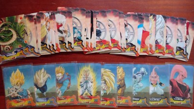 LOTE 77 CARTAS DRAGON BALL Z LAMINCARDS SUPER 3D New Ed. SIN REPETIDAS ESP