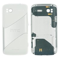 Original Htc Sensation (Xe) Akkudeckel Cover GehäUse Antenne Weiß Silber